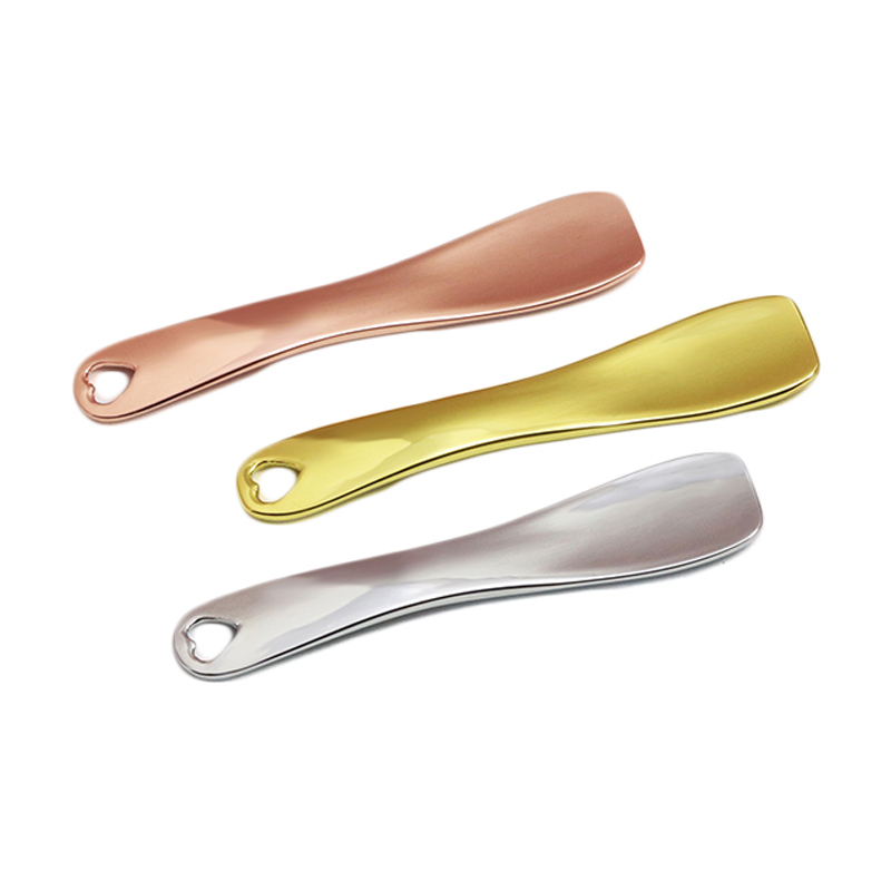 面霜勺定制锌合金眼霜导入棒金属美容勺化妆挖勺OEM加工面膜按摩勺