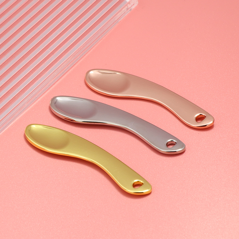定制金属眼霜勺分装工具化妆品挖勺面膜膏霜挖棒面膜勺两用眼霜勺